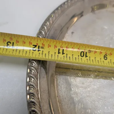 Silver Plated Round Serving Plates 1980's