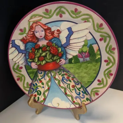 Jim Shore Angels Four Seasons Plates By Certified International