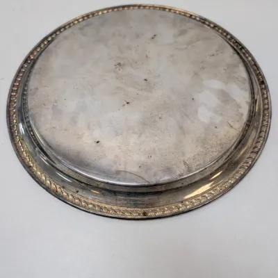 Silver Plated Round Serving Plates 1980's
