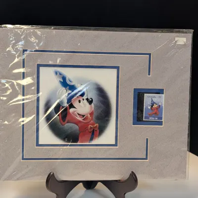11 x 14 Mickey Mouse Postage Stamp Art
