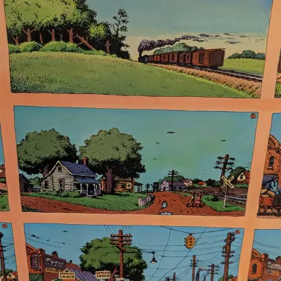 A Short History Of America By R. Crumb 23 3/4" x 16 3/4" #7