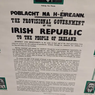2 - Irish Republic Proclamation 50th Anniversary Vintage Poster 14 3/4" x 20" #5