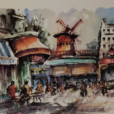 Vintage Litho Prints By C. Ducollet Paris Notre Dame