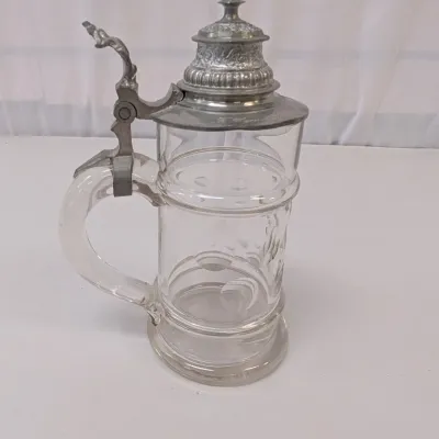 Clear Glass Beer Stein