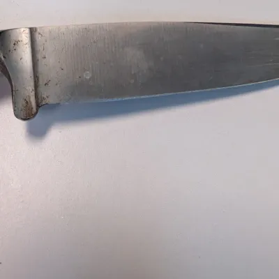 German Rostfrei Solingen Deer Hoof Handle Hunting Boot Knife & Sheath