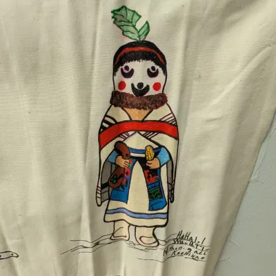 Hand Made Kachina Chiefs Painting On Canvas