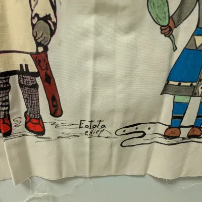 Hand Made Kachina Chiefs Painting On Canvas