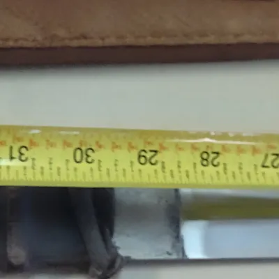 Long, Two Handed Stainless Sword with Sheath- Gold Toned Guard- Approx 51" Long