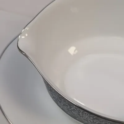 Noritake Mirano Fine China Platters and Gravy Boat Set