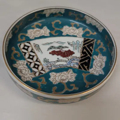 Hand Painted Gold Imari Trinket Dishes