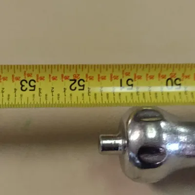 Long, Two Handed Stainless Sword- Silver Toned Guard- Approx 51" Long