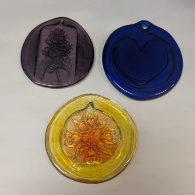 3 1/2" - 4" Hand Crafted Sun Catcher Or Ornaments