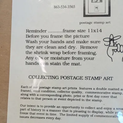 11 x 14 Mickey Mouse Postage Stamp Art