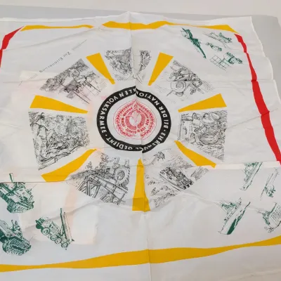 Pair Of DDR East German Memorial Scarves