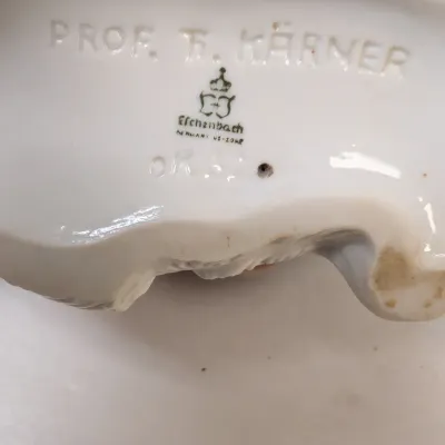 Glass & Porcelain Items (All The Pieces Have A Chip Or Crack)
