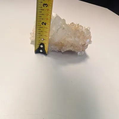 Natural White Clear Quartz Crystal Cluster