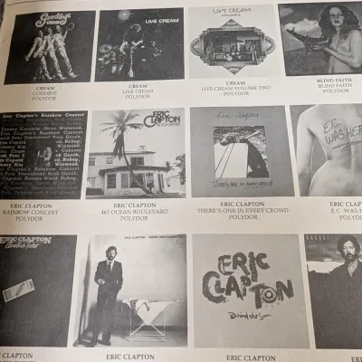 Eric Clapton Crossroads 30 Pages Booklet & Spring Tour 1992 Concert Tour Program
