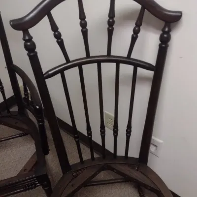 Set of Three Vintage Spindle Back Chairs