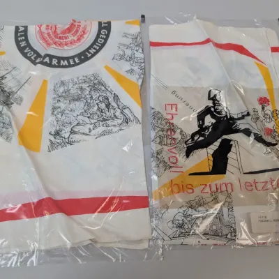 Pair Of DDR East German Memorial Scarves