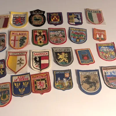Vintage Embroidered Souvenir Travel Patches #2