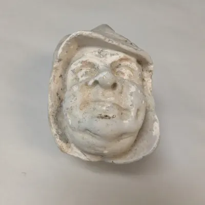 Chalkware Mask Wall Pockets