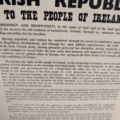 2 - Irish Republic Proclamation 50th Anniversary Vintage Poster 14 3/4" x 20" #5