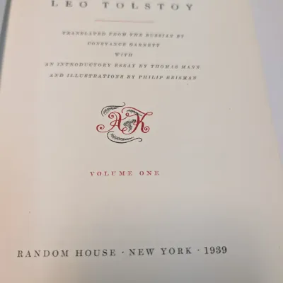 Random House 1939 Anna Karenina By Leo Tulstoy Volume 1 & 2 #6
