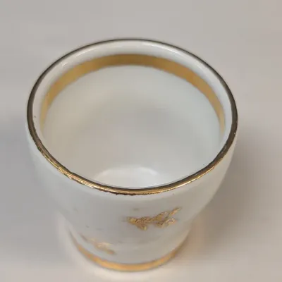 Chinese Scenic Pottery Vase & Porcelain Tea Cups