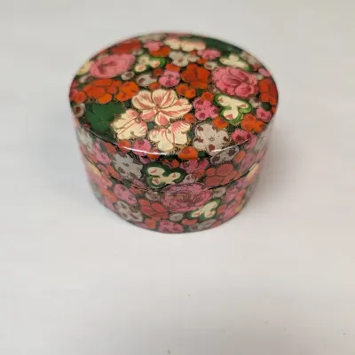 Hand Painted Lacquer Trinket/Pill Boxes