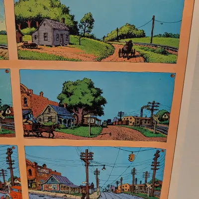 A Short History Of America By R. Crumb 23 3/4" x 16 3/4" #7