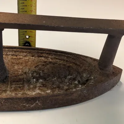 Sad Iron, Orient Oil Stone, & Vintage Hobo Style Folding Pocket Knife