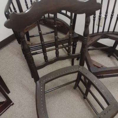 Set of Three Vintage Spindle Back Chairs