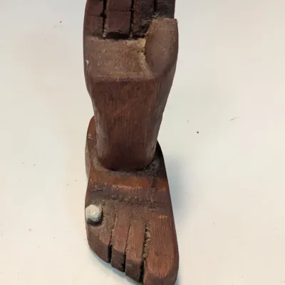 Wood Leaf Carved Trivet, Rosewood, Carved Hand & Foot, Carved Napkin Holder & Cherry Wood House Blessing Sign