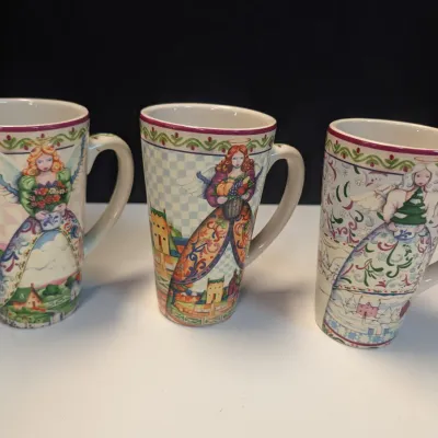 Jim Shore Angel Four Seasons Tall Mugs #3