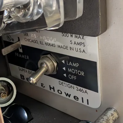 Vintage Bell & Howell Autoload 8mm Super Eight 8 346A Film Projector - Untested