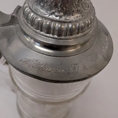 Clear Glass Beer Stein