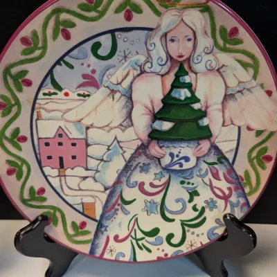 Jim Shore Angels Four Seasons Plates By Certified International