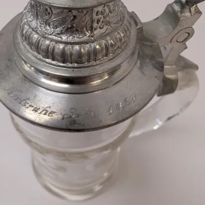 Clear Glass Beer Stein