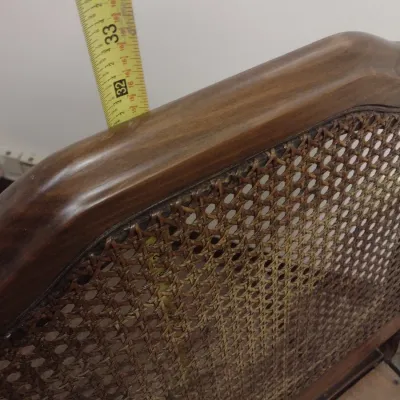 Mid Century Cane Back Rocking Chair