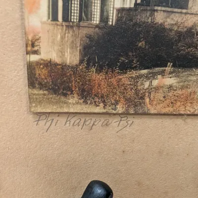 Willow Path & Phi Kappa Psi Fraternity Signed By The Artist