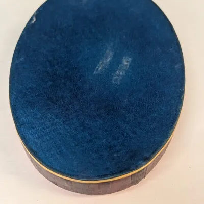 Vintage Straw Marquetry Trinket Boxes