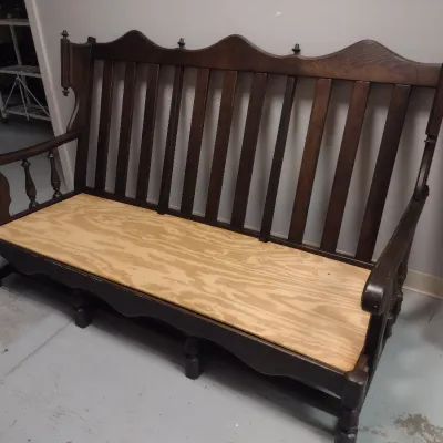 Wooden Spindle-Back Bench- Approx 69" Long