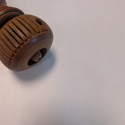 Mexican Molinillo Whisk Stirrer Carved Wood Primitive