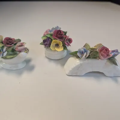 Royal Adderley Floral Bone China Porcelain Bouquets