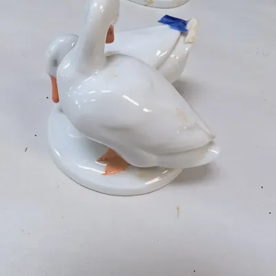 Glass & Porcelain Items (All The Pieces Have A Chip Or Crack)