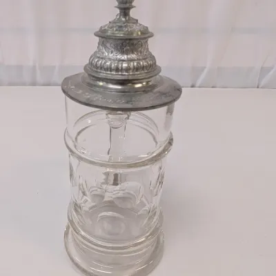 Clear Glass Beer Stein