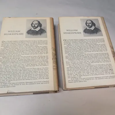 The Complete Works Of William Shakespeare Volume 1 & 2 Printed In USA