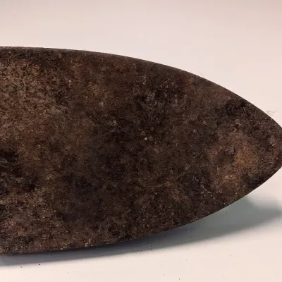 Sad Iron, Orient Oil Stone, & Vintage Hobo Style Folding Pocket Knife