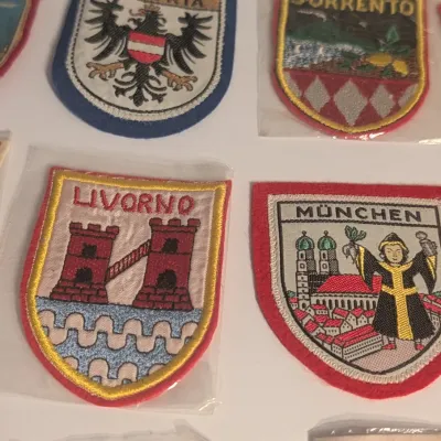 Vintage Embroidered Travel Souvenir Patches #1