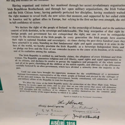 2 - Irish Republic Proclamation 50th Anniversary Vintage Poster 14 3/4" x 20" #5